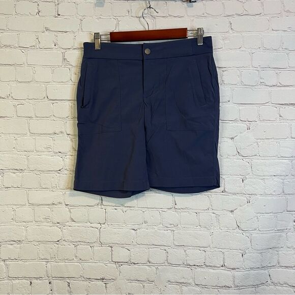 Athleta Trekkie Bermuda 2.0 Navy Blue Shorts size 2